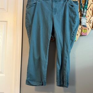 Kut from the Kloth Teal Ankle Jeans